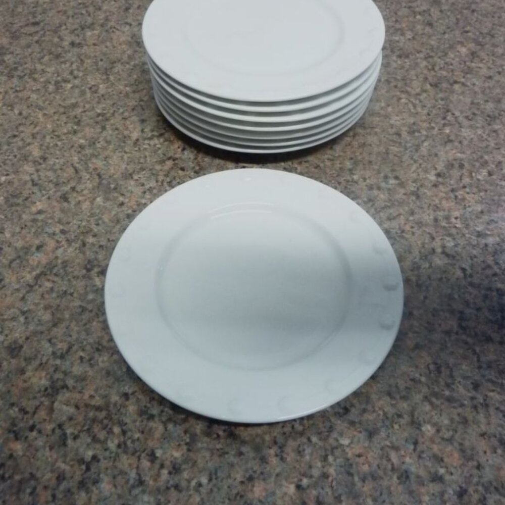 Set of 8 Bread & Butter Plate 6 Inch Evening Pearl by Oneida